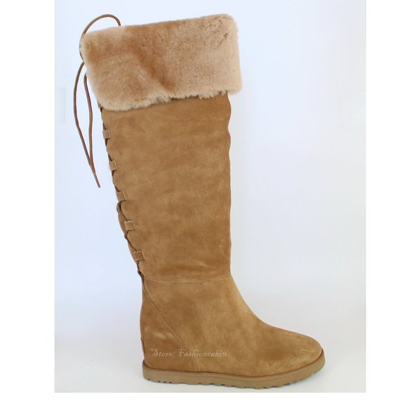 NEW UGG Classic Over the Knee Lace-Up Boot - Picture 9 of 16